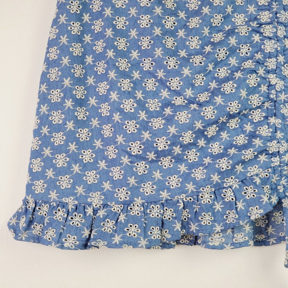 Le Lis Denim Eyelet Two Piece Outfit Sz S, NWT - Picture 11 of 13